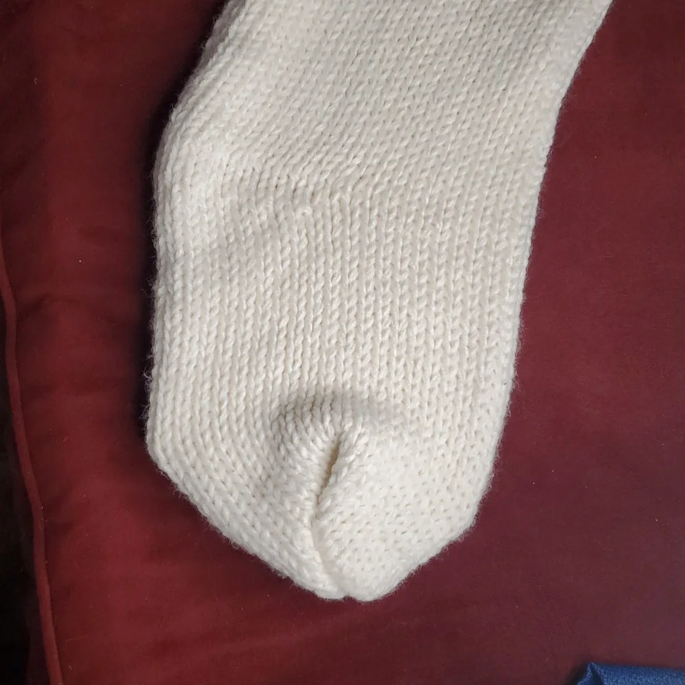 Soft‎ Knit Christmas Stocking with Red Paw Print